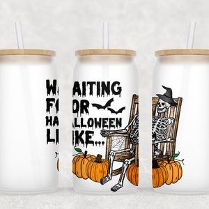 COPY - Waiting for Halloween Like Frosted Glass Cup